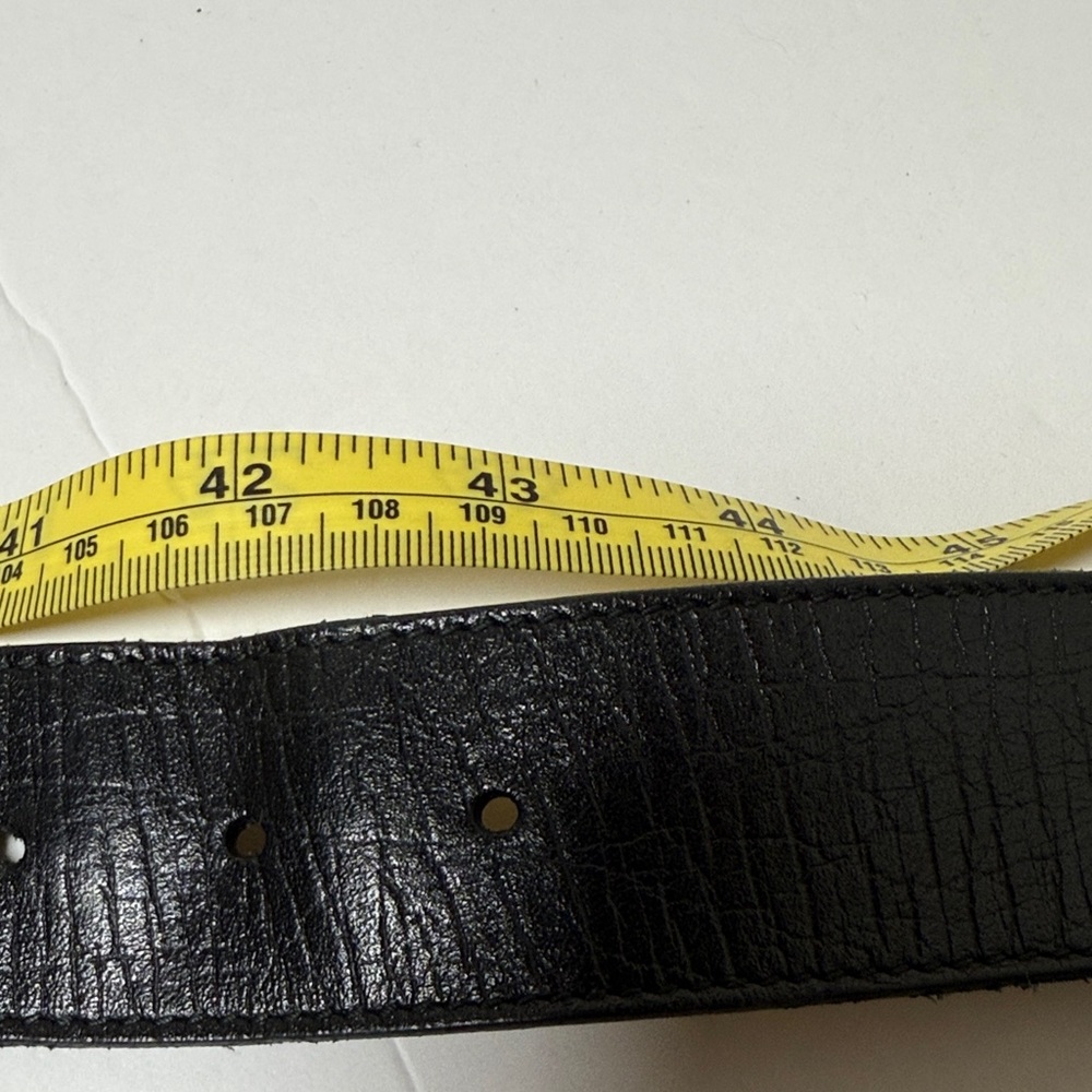Gucci Unisex Black, Green, and Red Web Belt size 110/44 - Picture 6 of 6